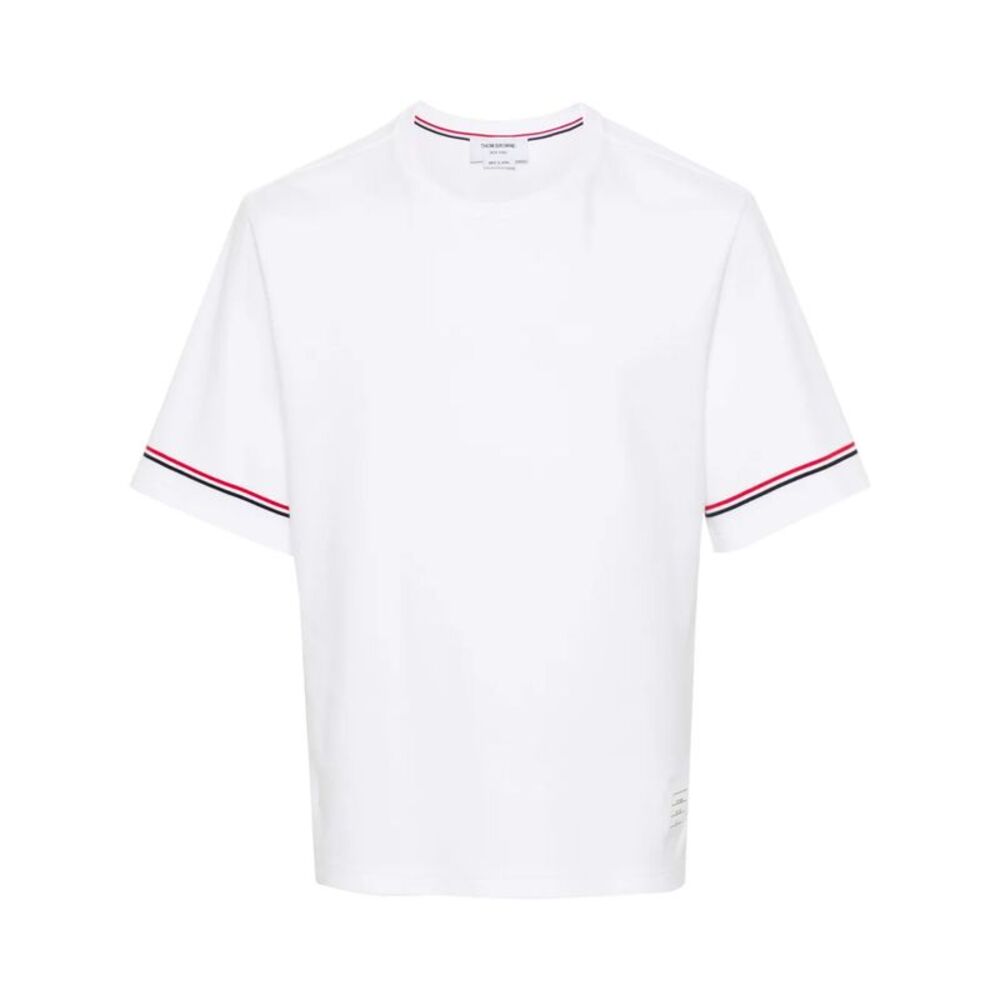 Thom Browne Men Rwb Stripe T-Shirt